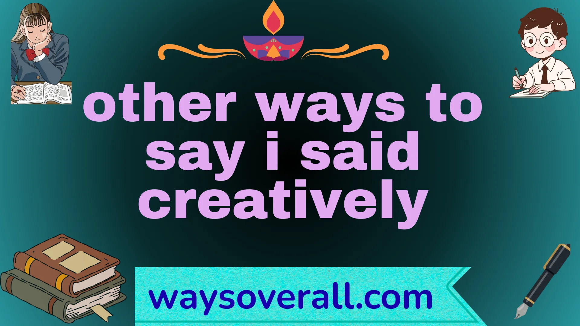 other ways to say i said creatively