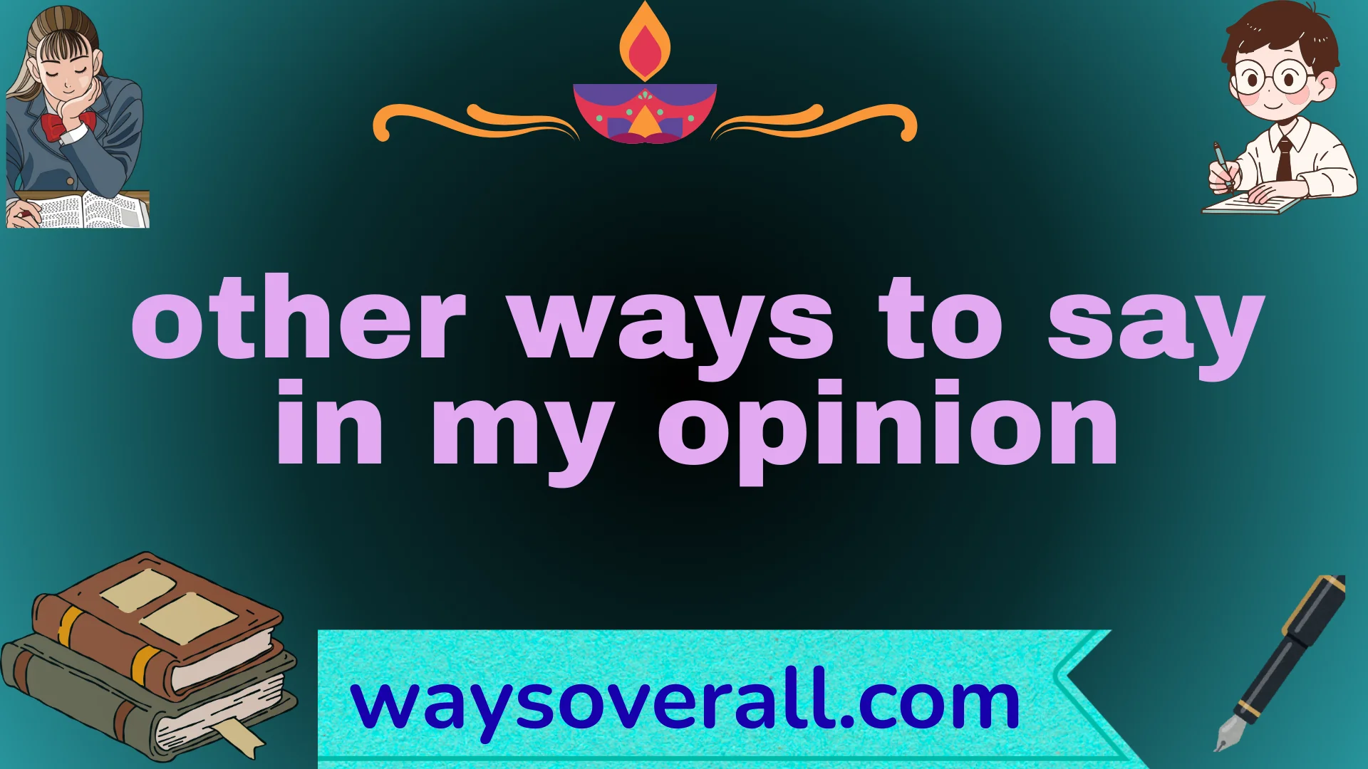 ways to say in my opinion