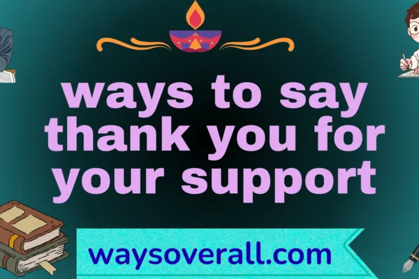 ways to say thank you for your support