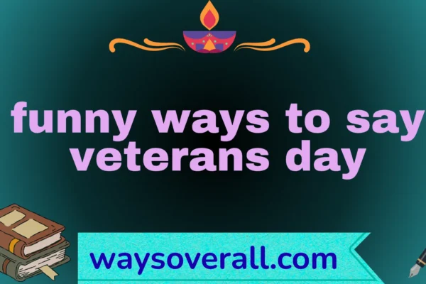 funny ways to say veterans day