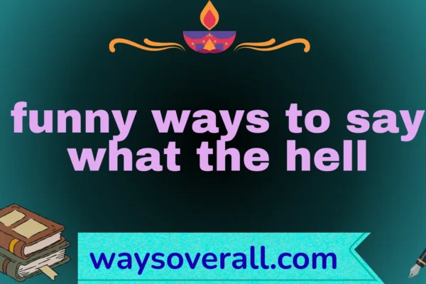funny ways to say what the hell