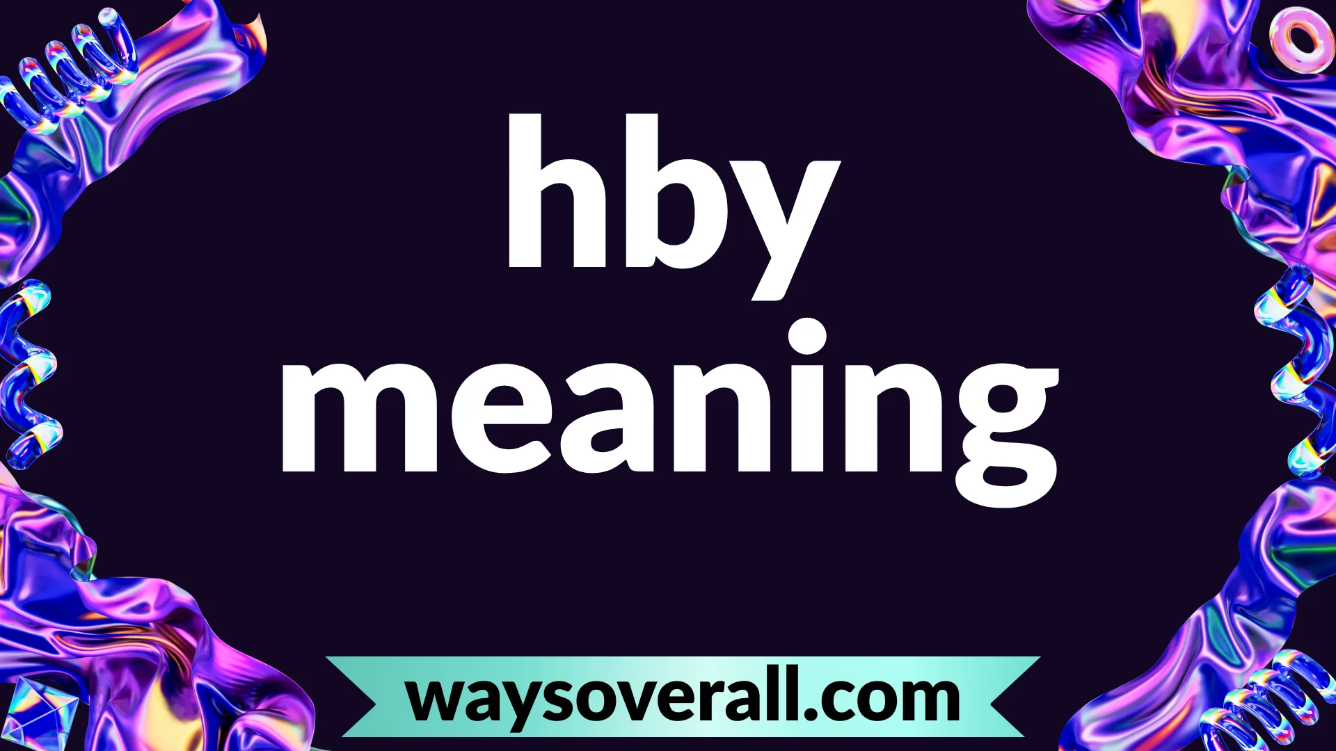 hby meaning