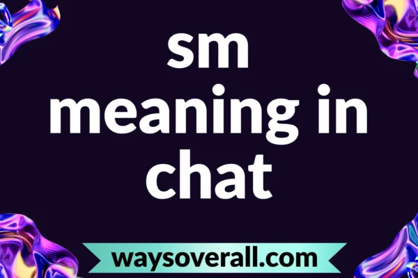 sm meaning in chat