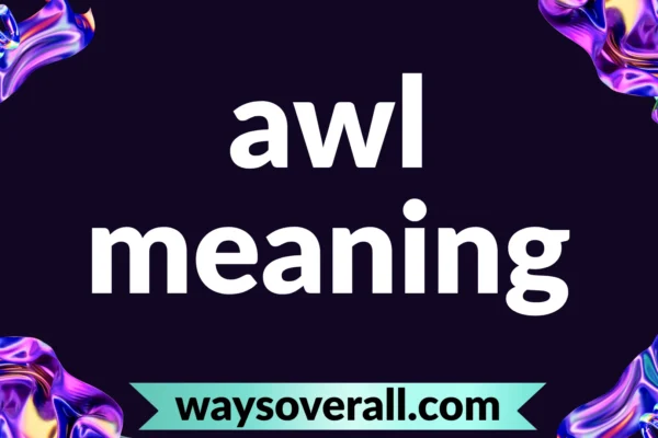 awl meaning