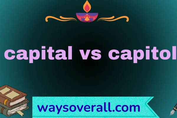 capital vs capitol