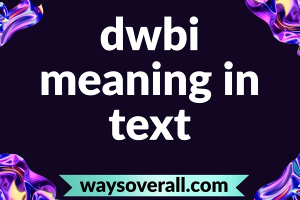 dwbi meaning in text