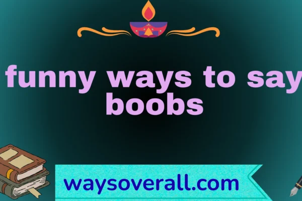 funny ways to say boobs