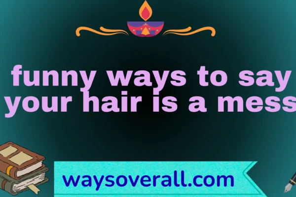 funny ways to say your hair is a mess