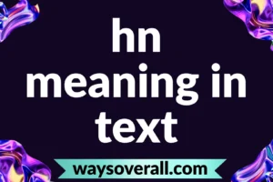 hn meaning in text