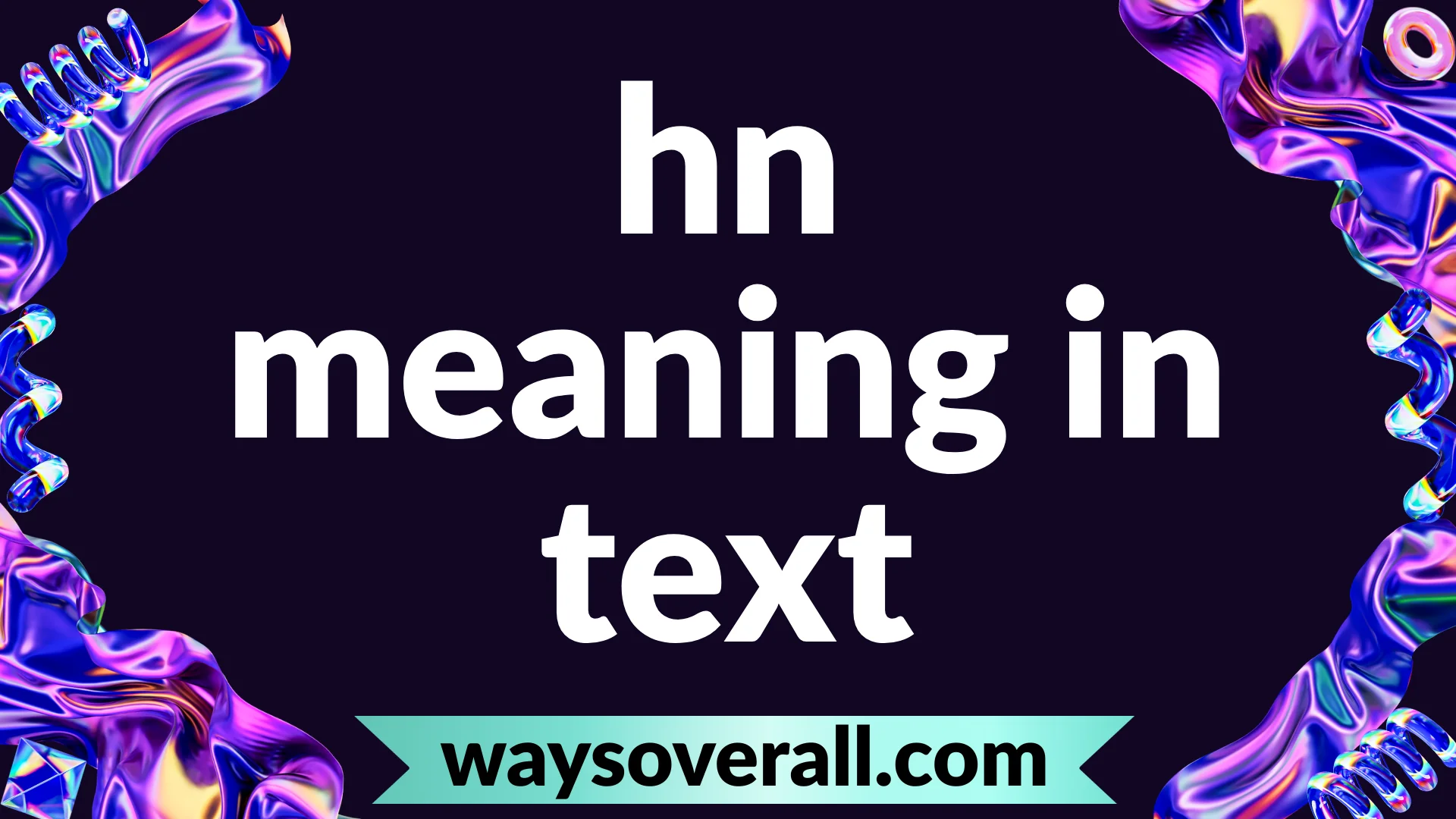 hn meaning in text