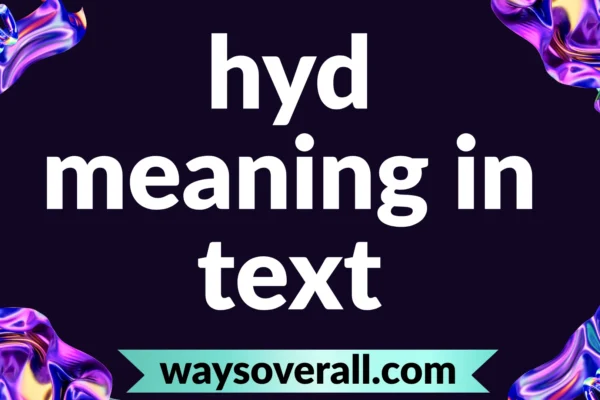 hyd meaning in text