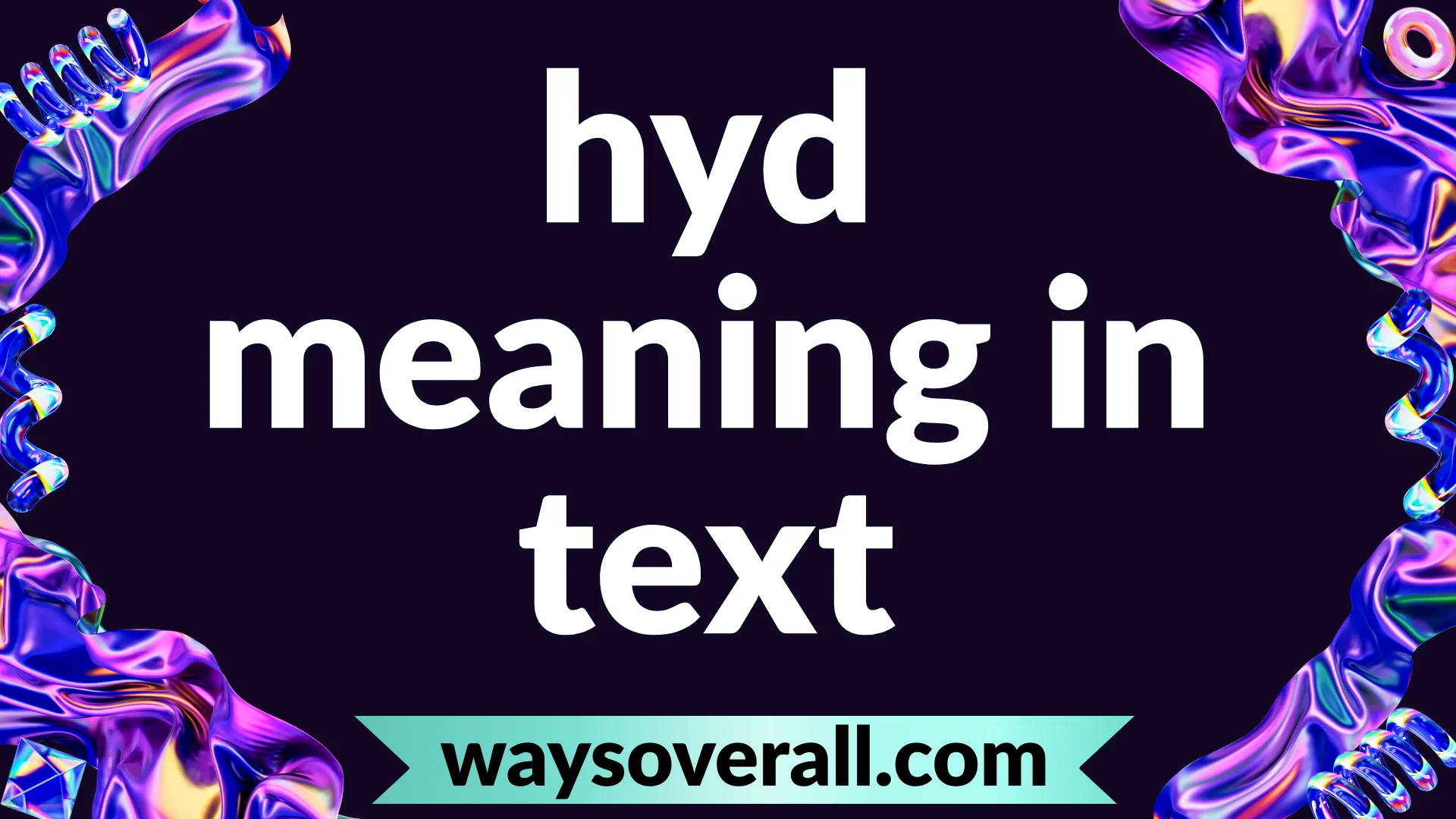 hyd meaning in text