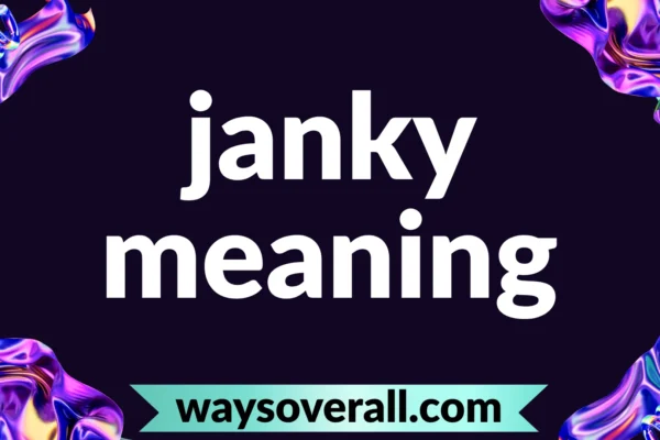 janky meaning