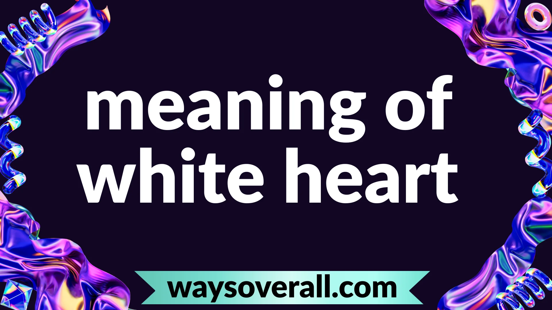 meaning of white heart