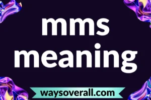 mms meaning