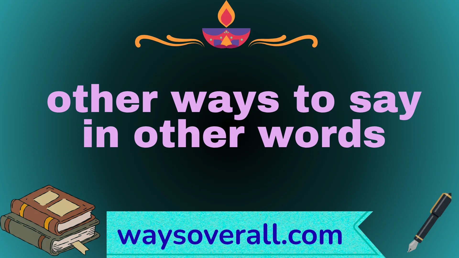 other ways to say in other words