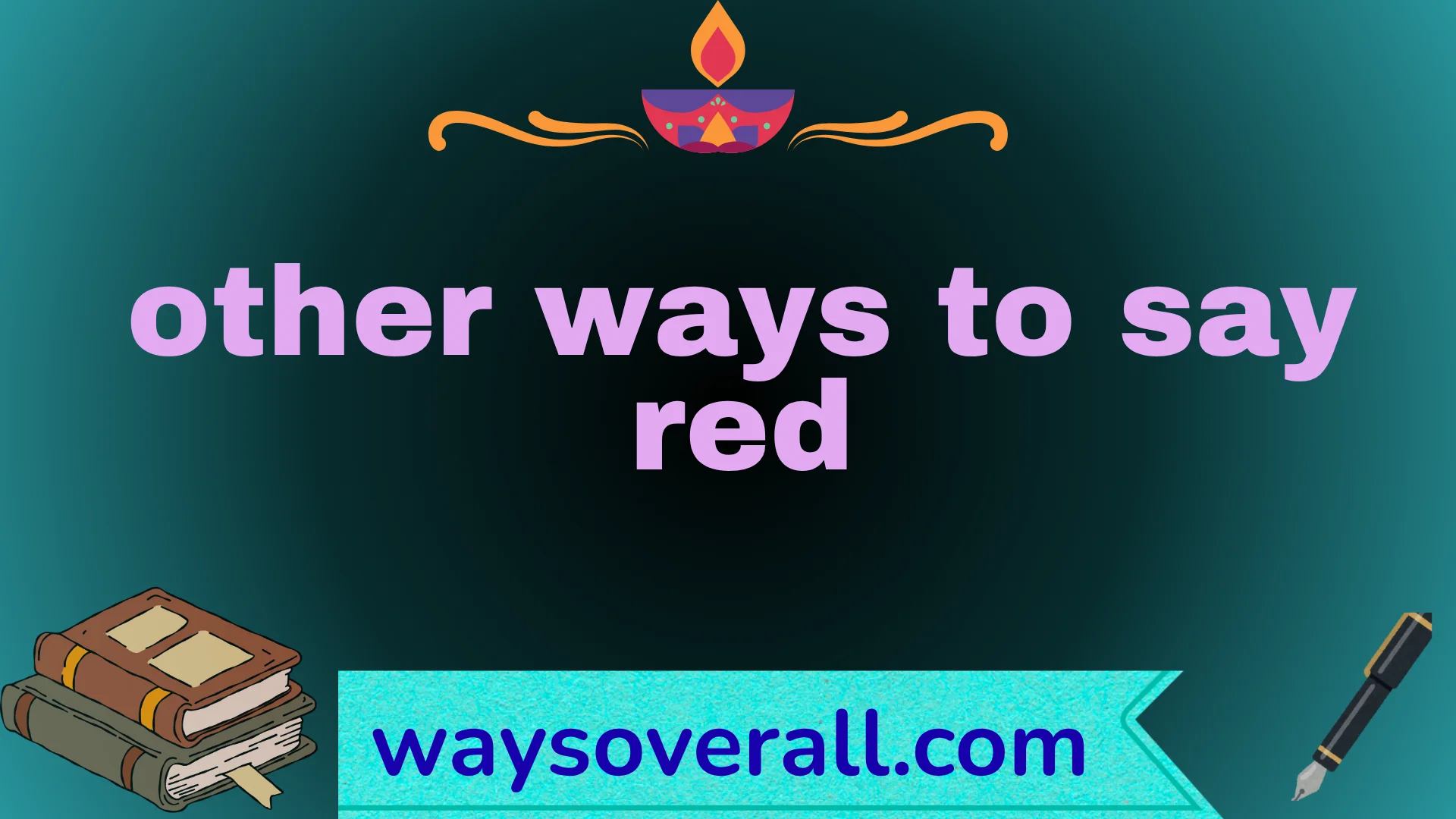other ways to say red