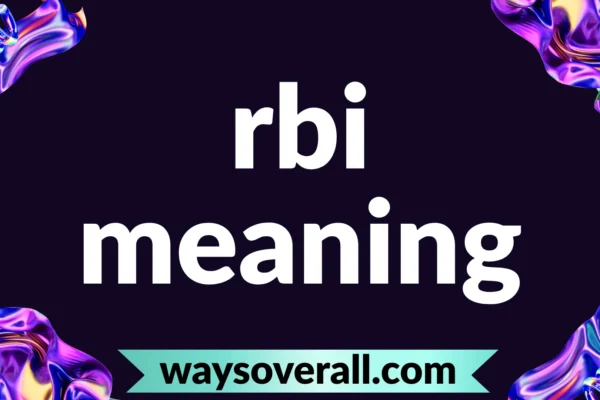 rbi meaning