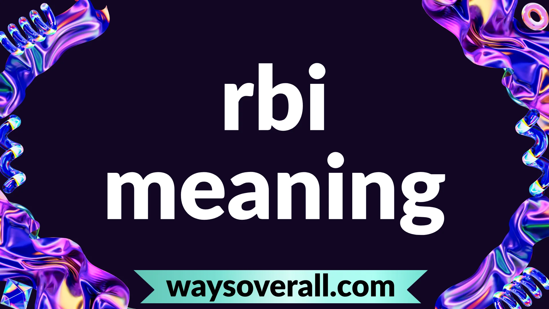 rbi meaning