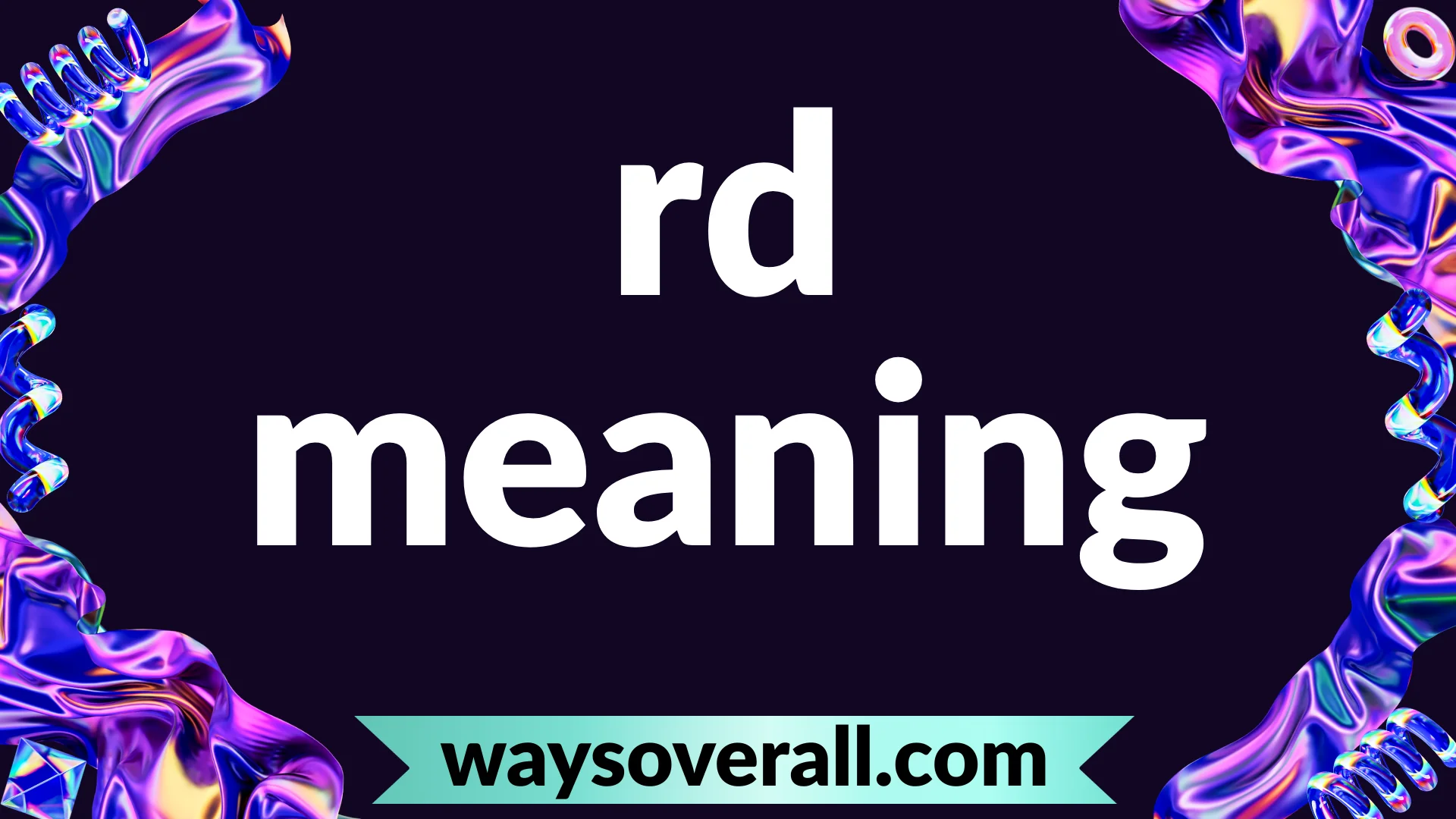 rd meaning