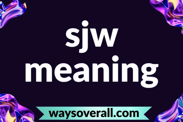 sjw meaning