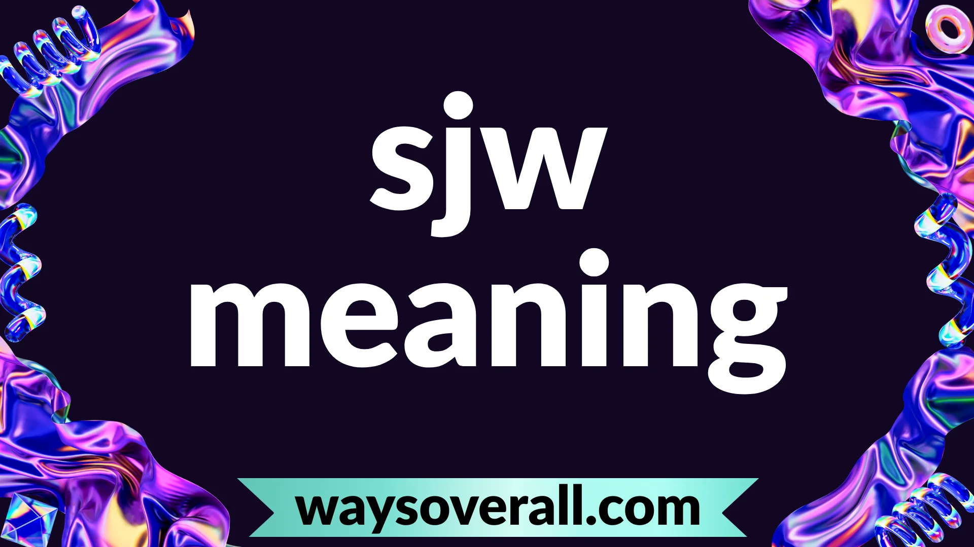 sjw meaning