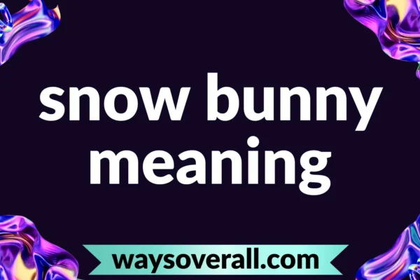 snow bunny meaning