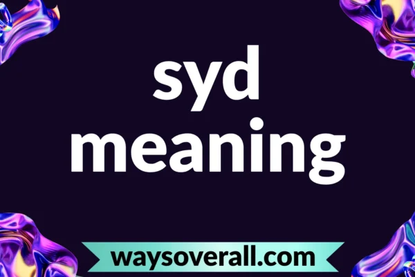 syd meaning