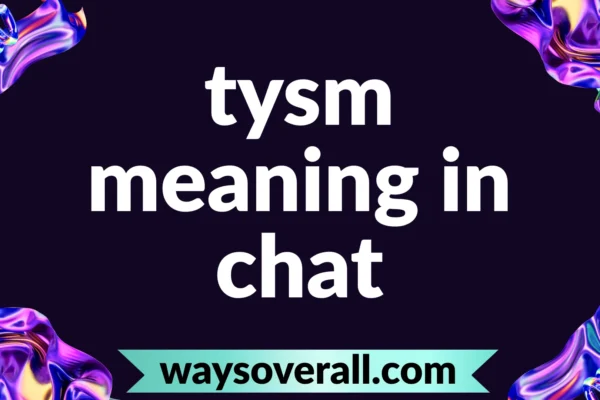 tysm meaning in chat