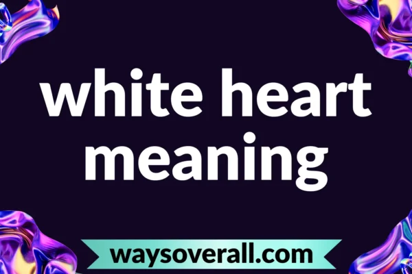 white heart meaning