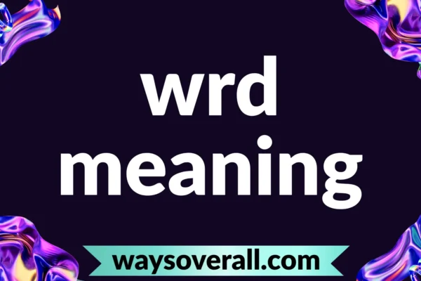 wrd meaning