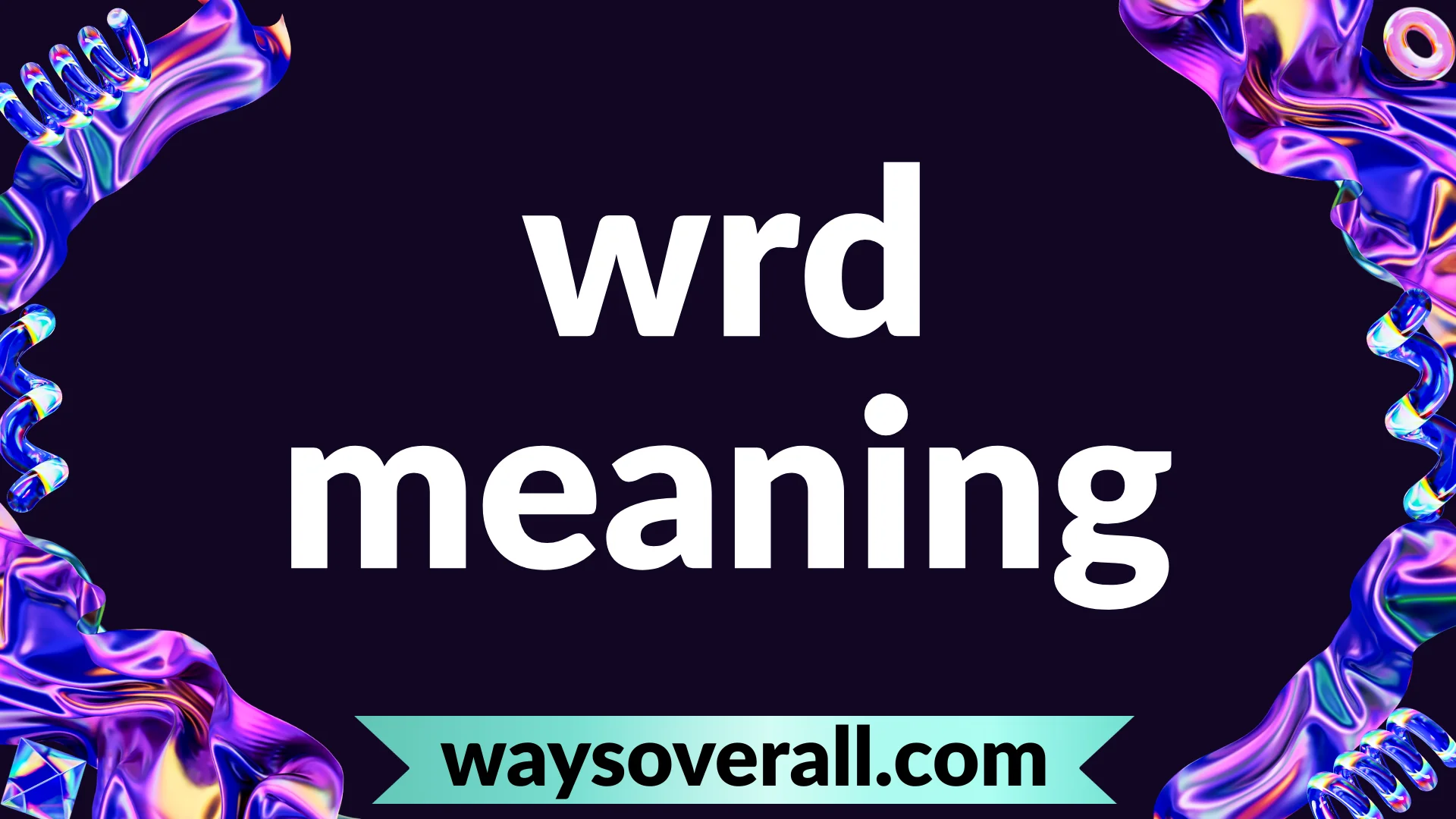 wrd meaning