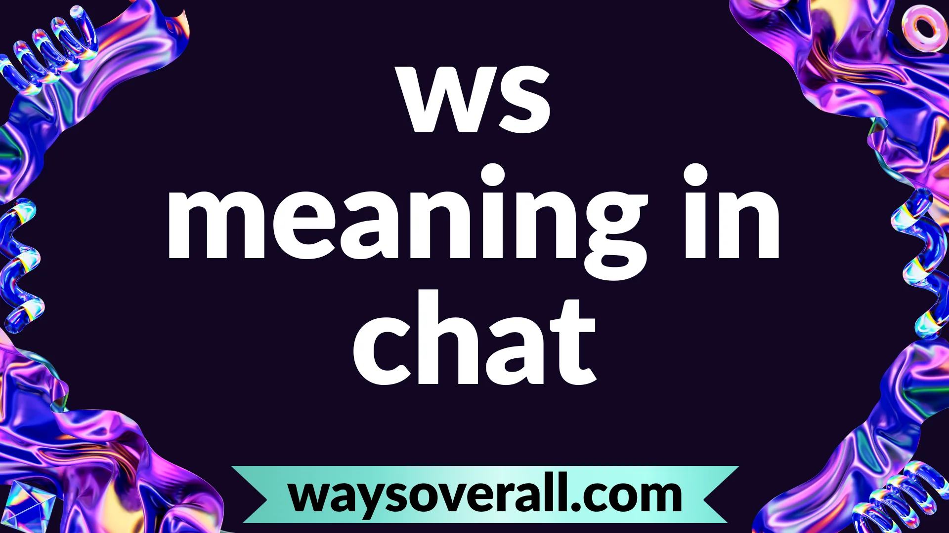 ws meaning in chat