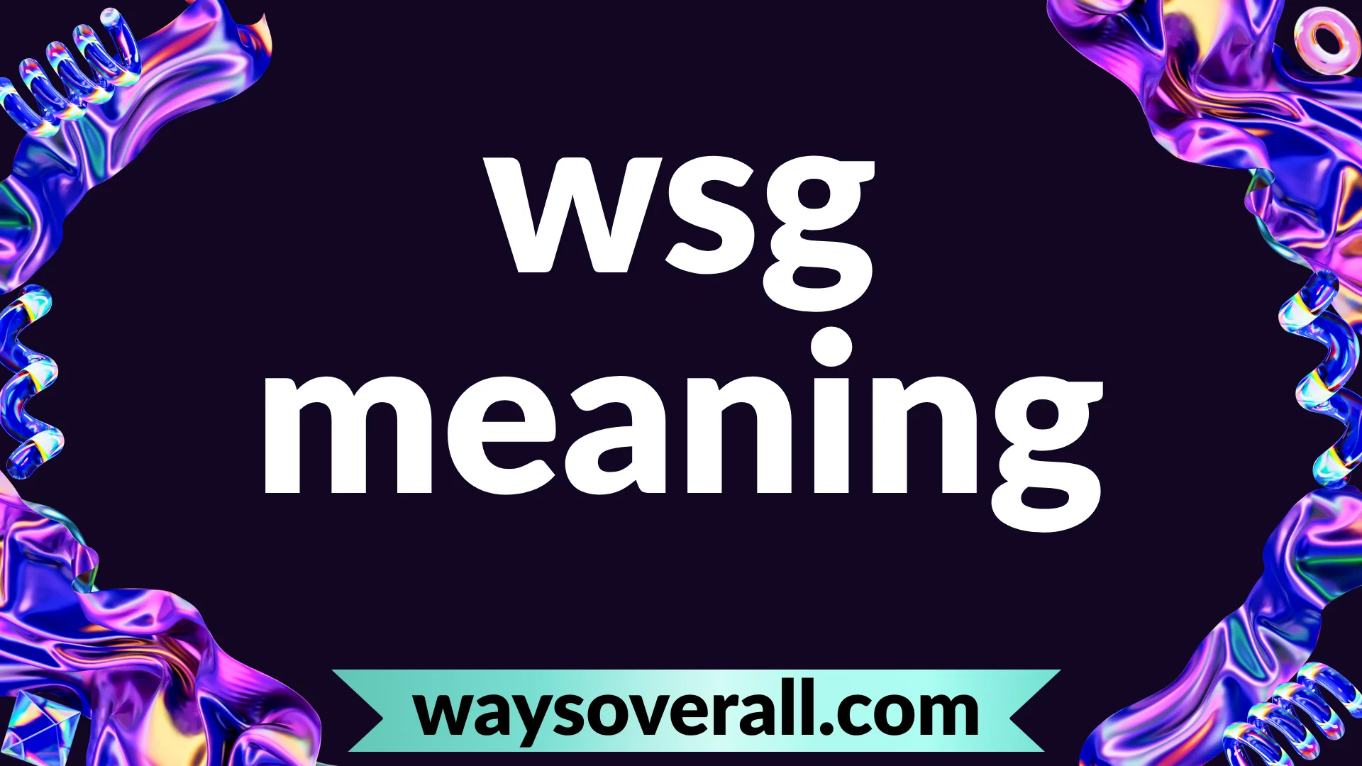 wsg meaning