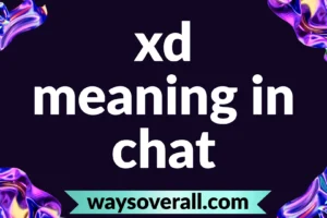 xd meaning in chat