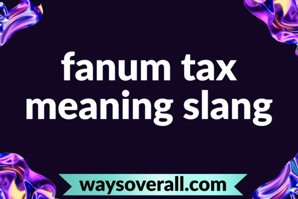 fanum tax meaning slang