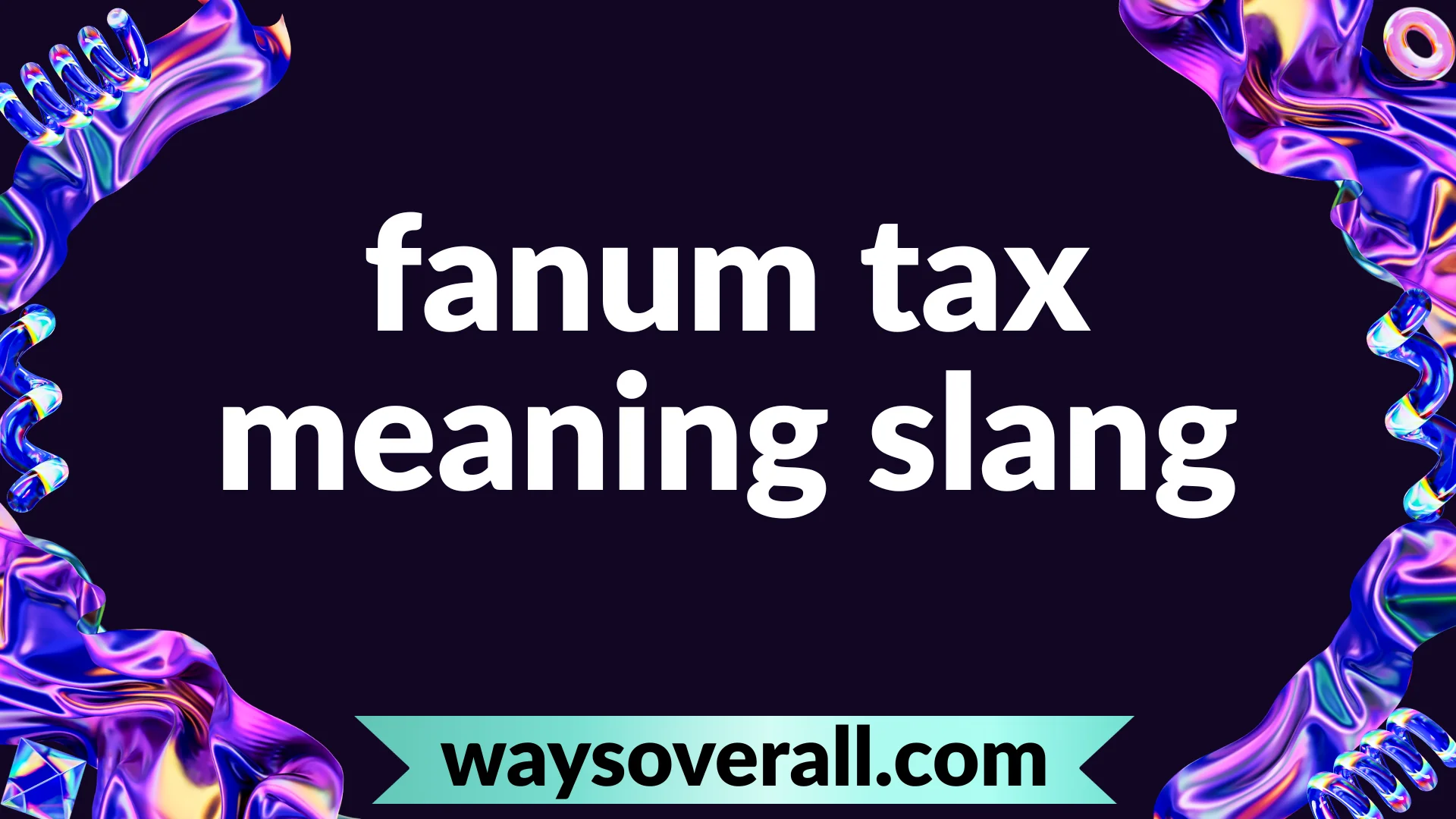 fanum tax meaning slang
