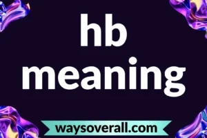hb meaning