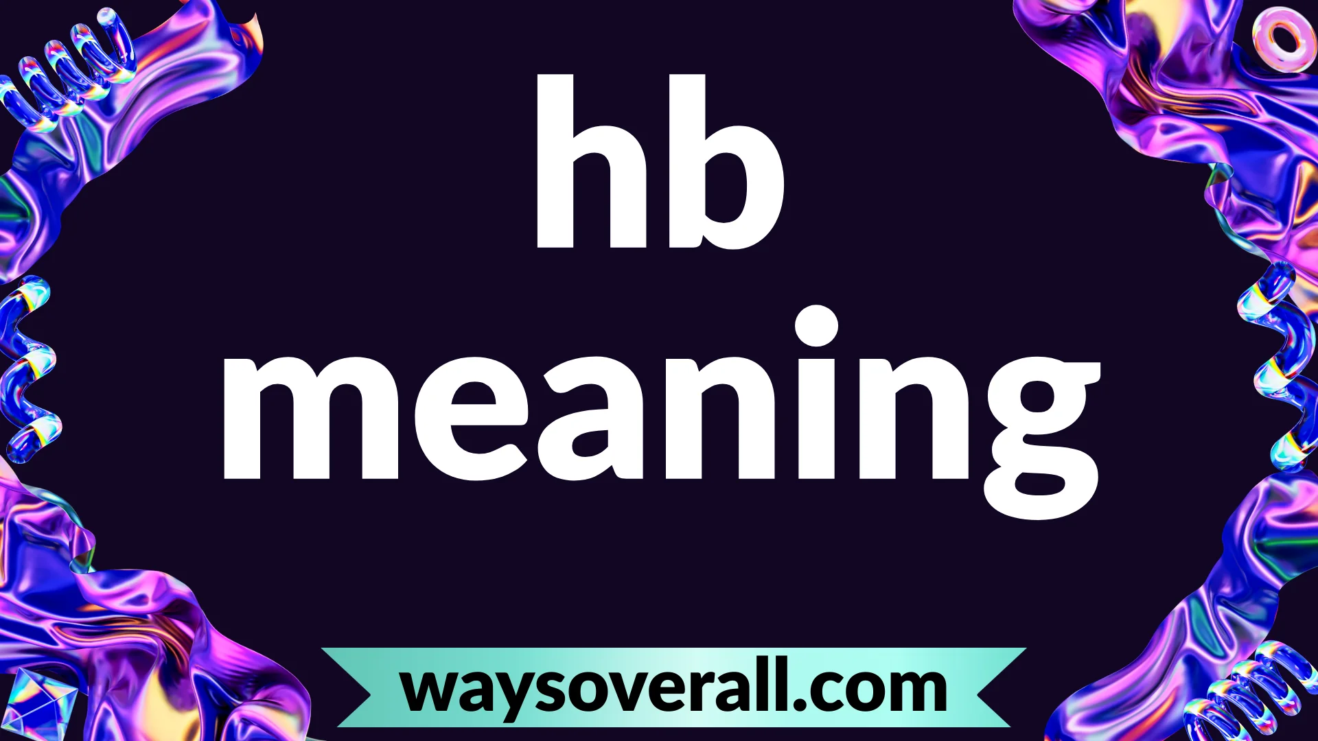 hb meaning