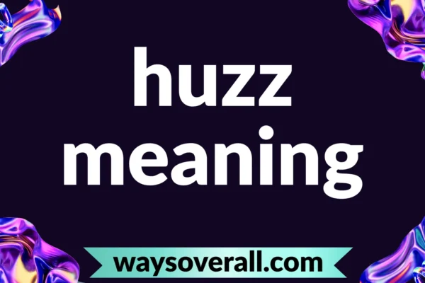 huzz meaning