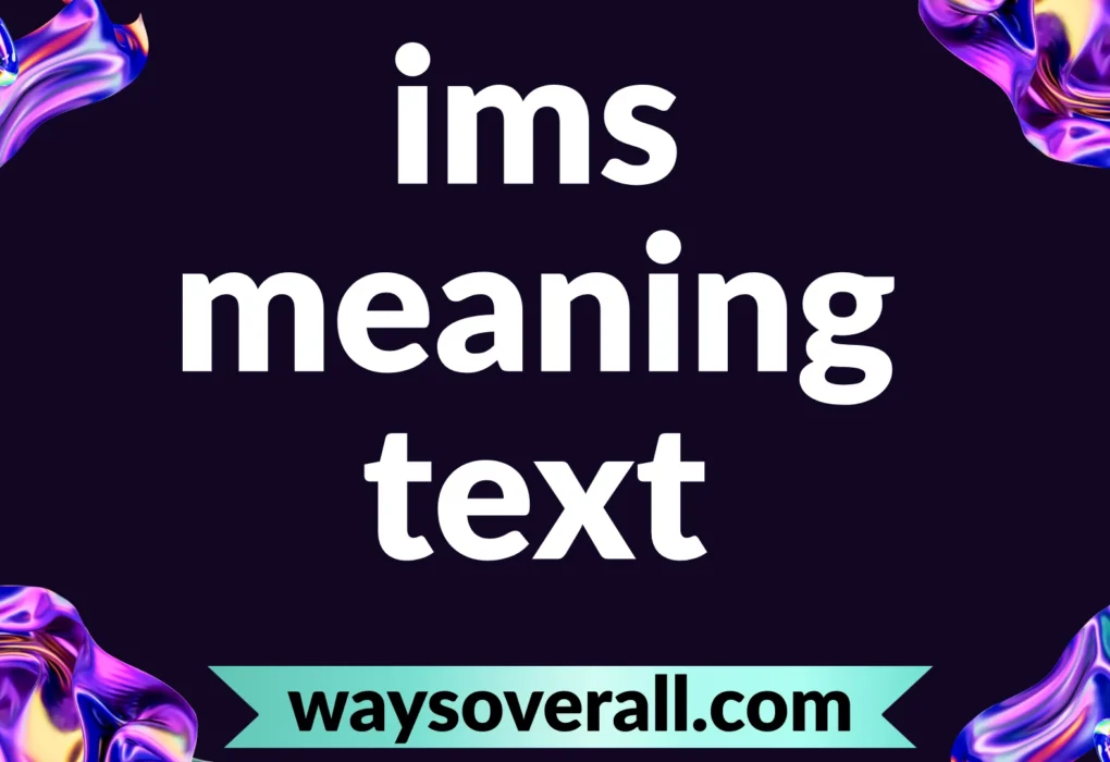ims meaning text