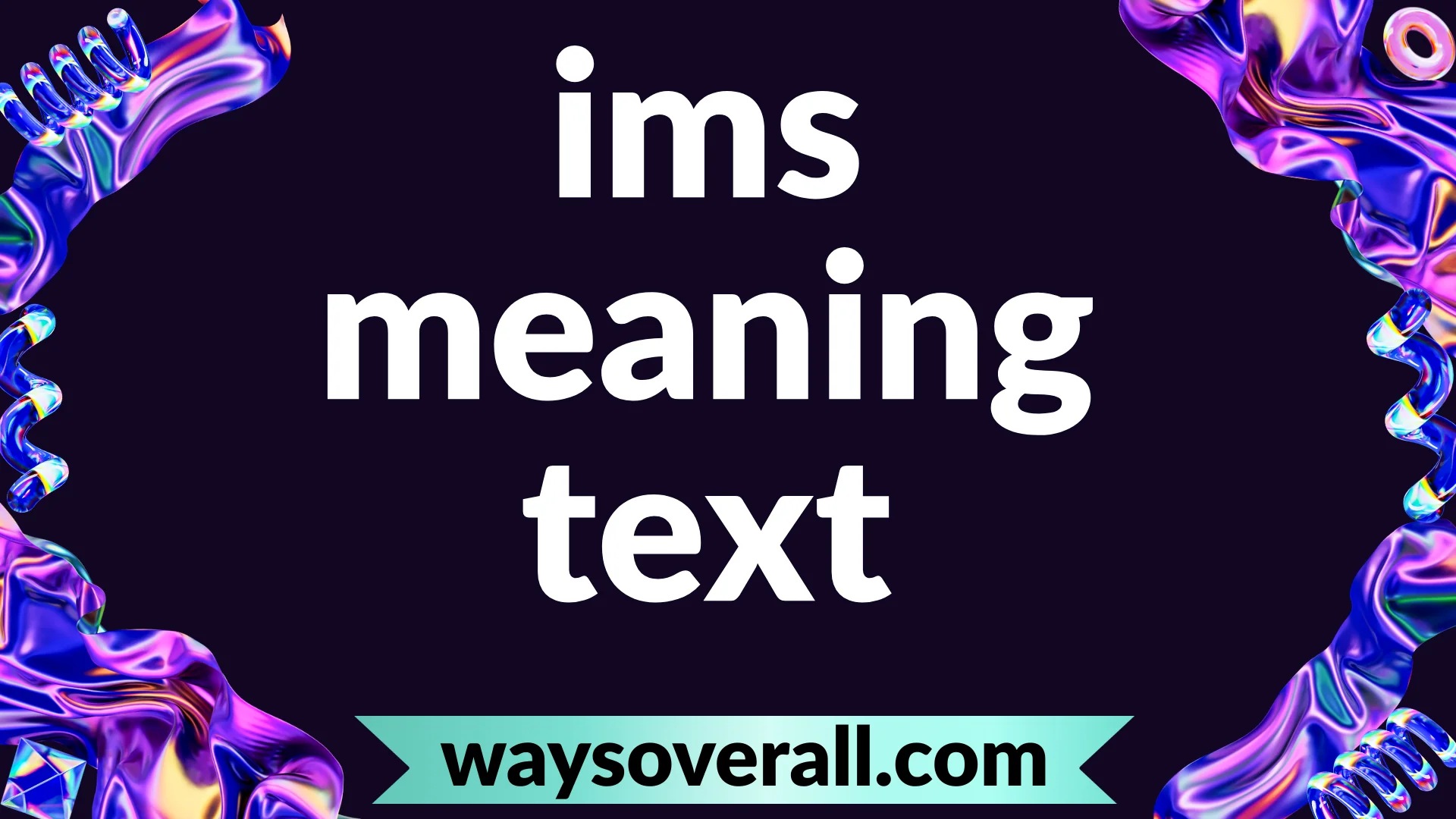 ims meaning text