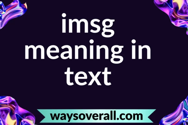 imsg meaning text