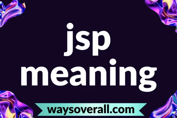 jsp meaning