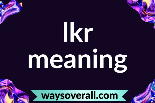 lkr meaning