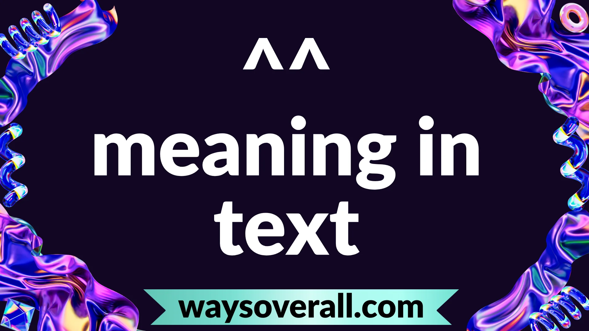 ^^ meaning in text