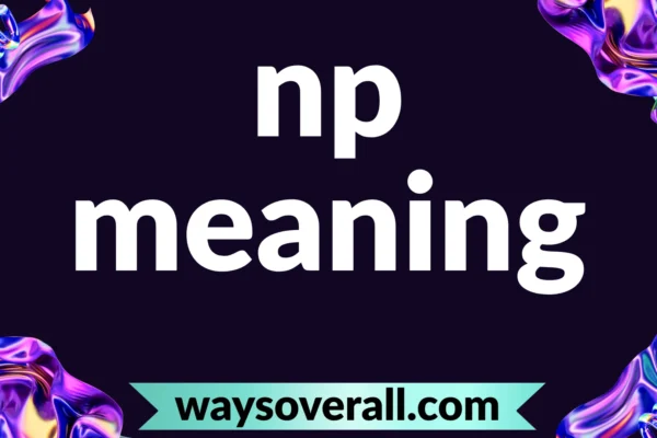 np meaning