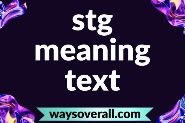 stg meaning text