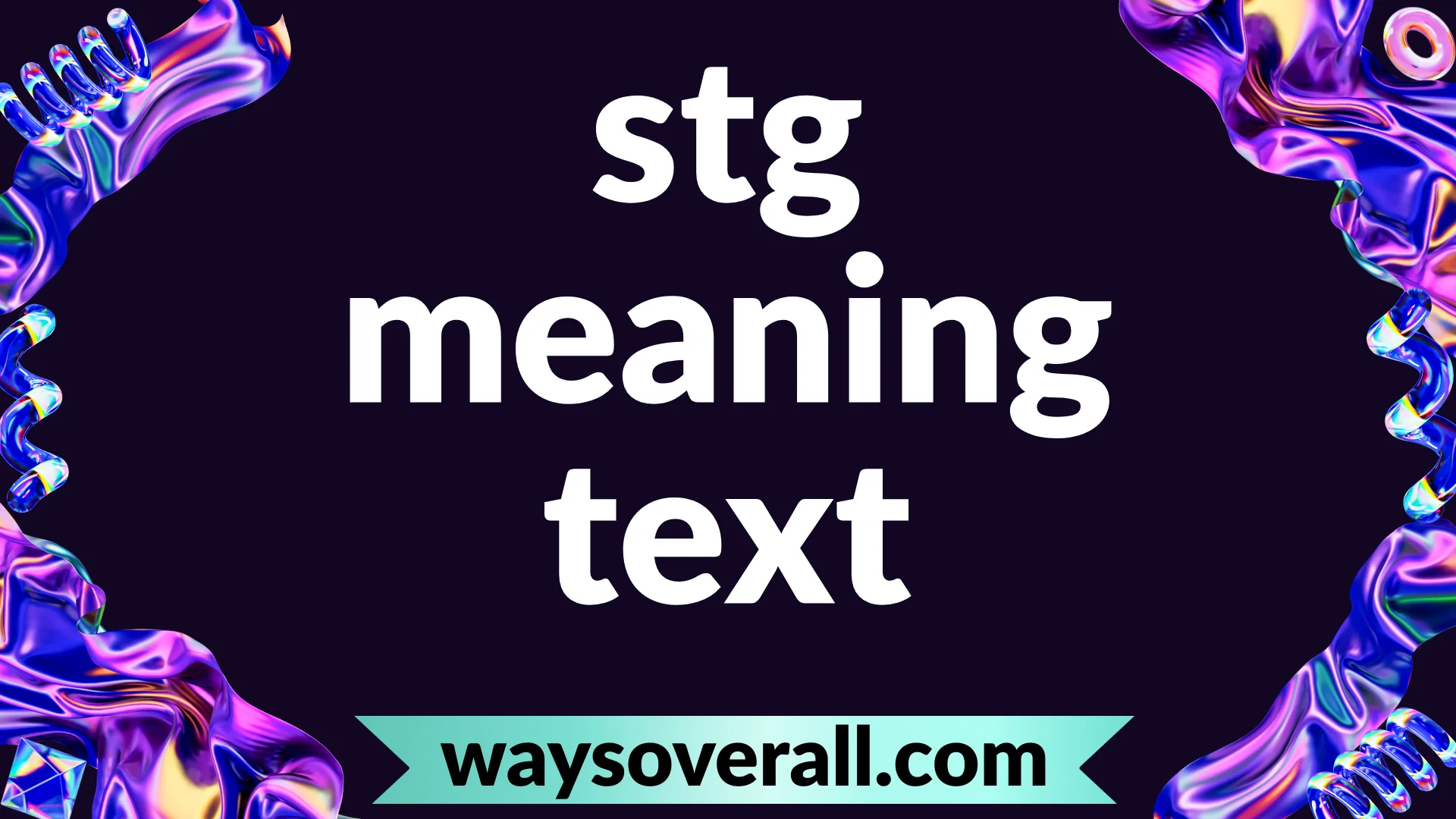 stg meaning text