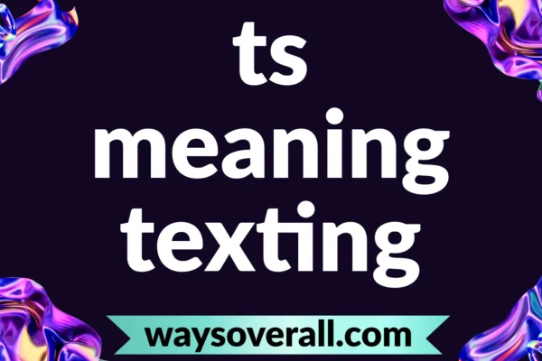 ts meaning texting